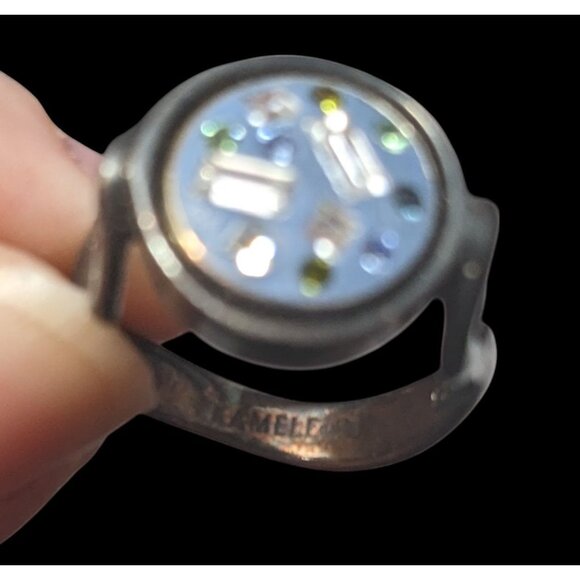 Spooky Gothic Kameleon Sterling Silver Ring with Removeable/Interchangeable Ston - Picture 15 of 16